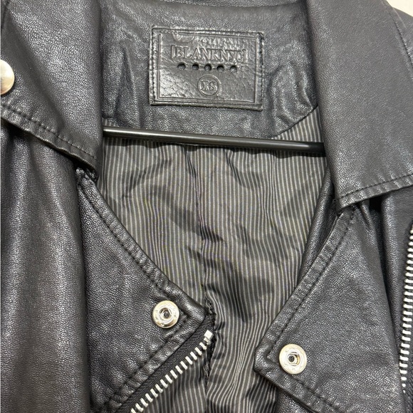 Blank NYC Black Leather Moto Jacket - Picture 6 of 11